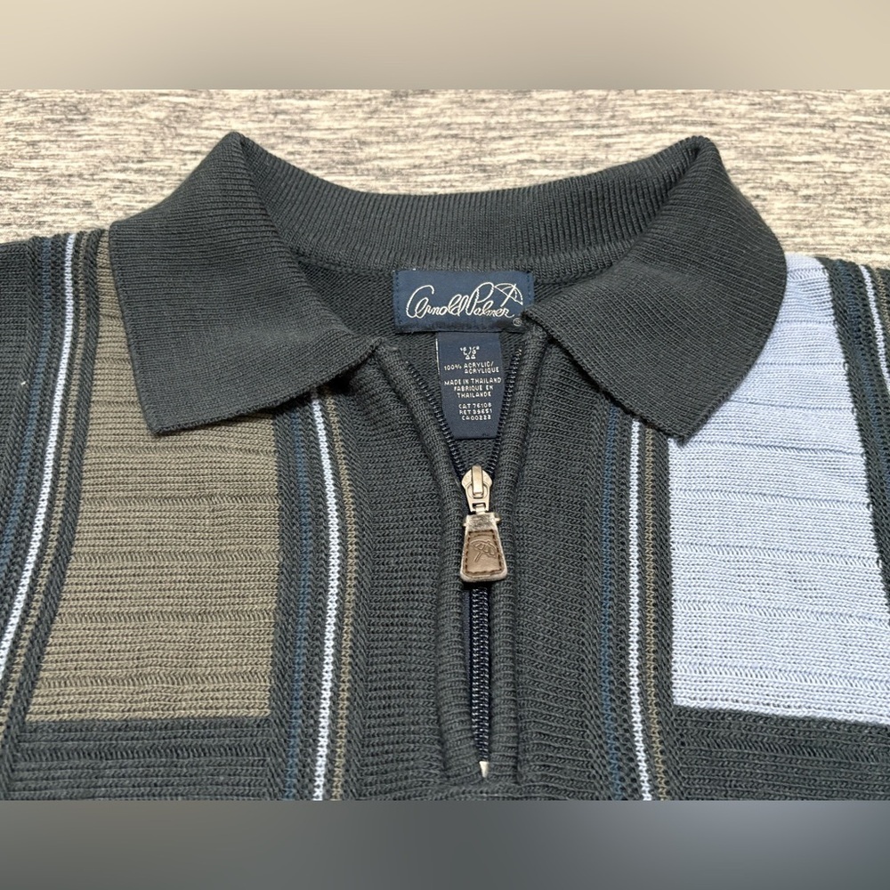 Vintage Arnold Palmer Men’s Quarter Zip Size Large - Picture 2 of 4